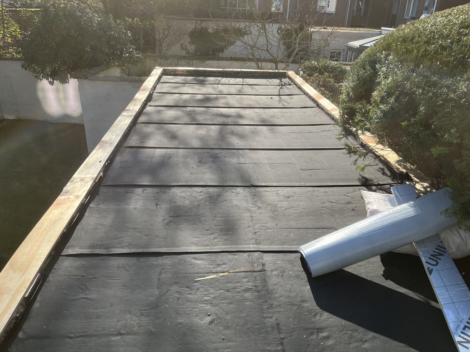 Platte daken in EPDM