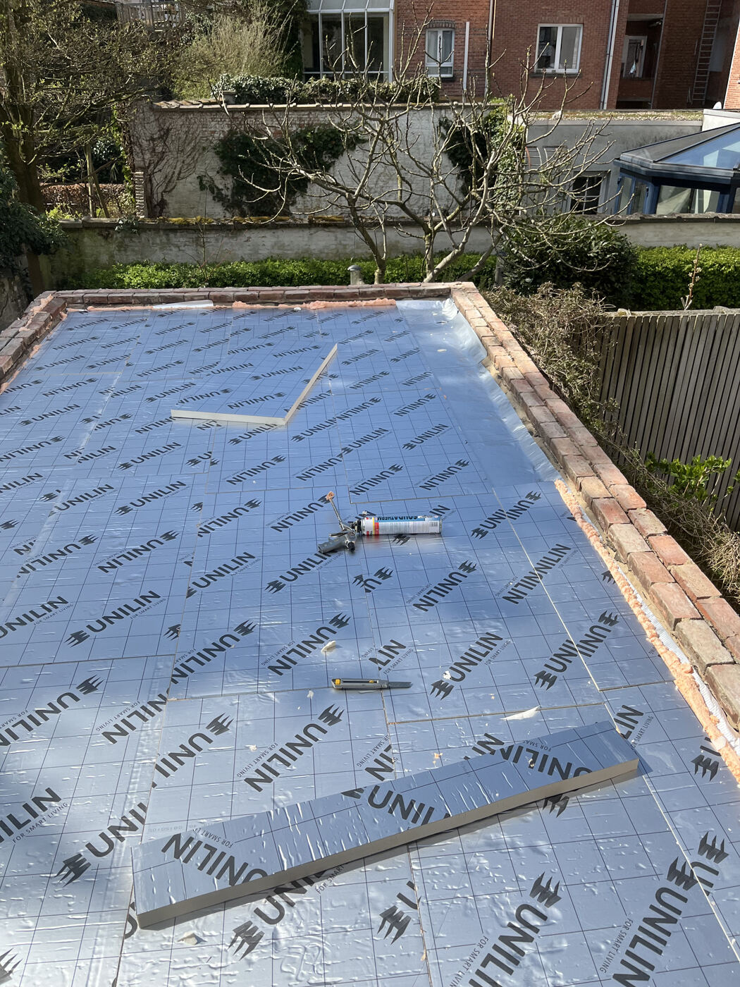 Platte daken in EPDM — werf 2