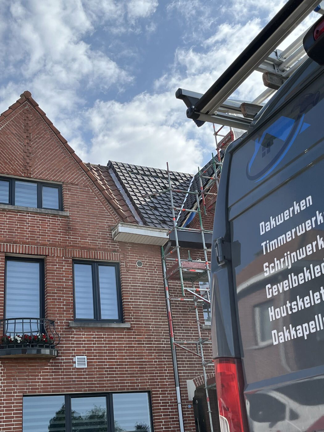 Gevelbekleding in hout — werf 4