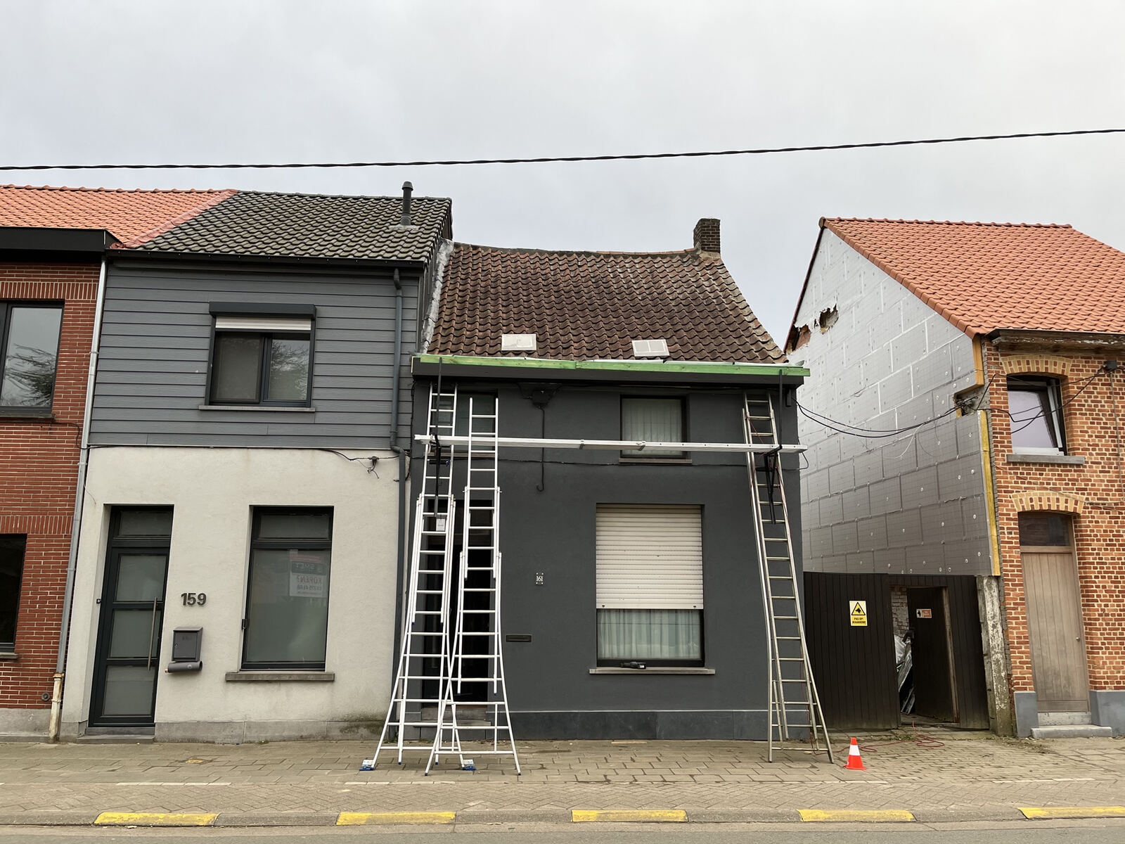 Gevelbekleding in hout — werf 3