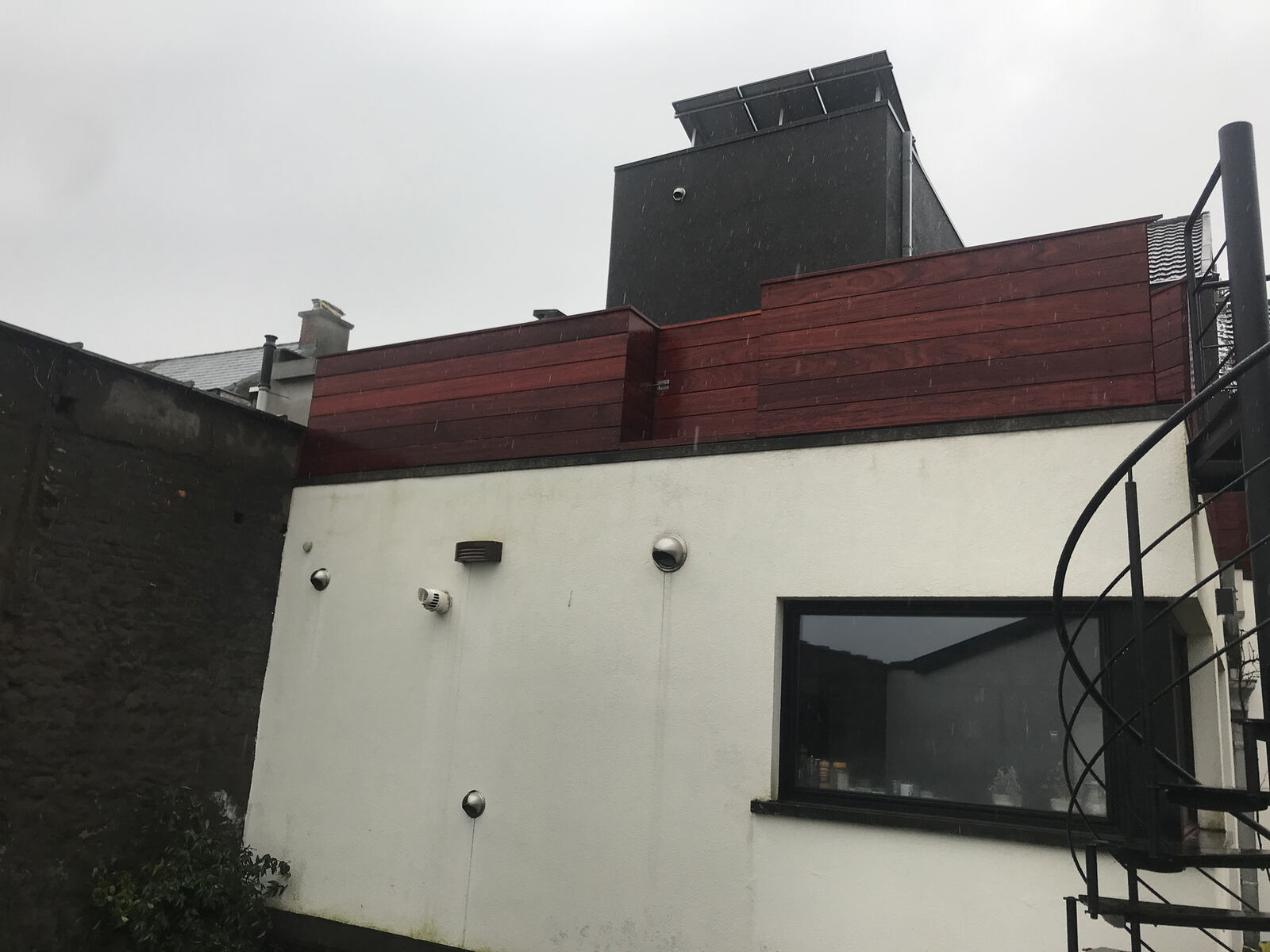 Gevelbekleding in hout — werf 2